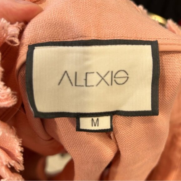 Alexis Jolan Linen Paperbag Shorts Blush Pink - Picture 7 of 8